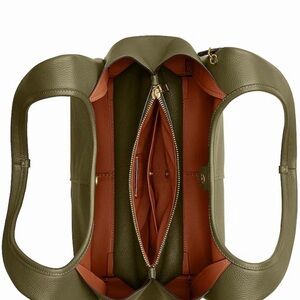 Olive Green Lana Coach Leather Bag
